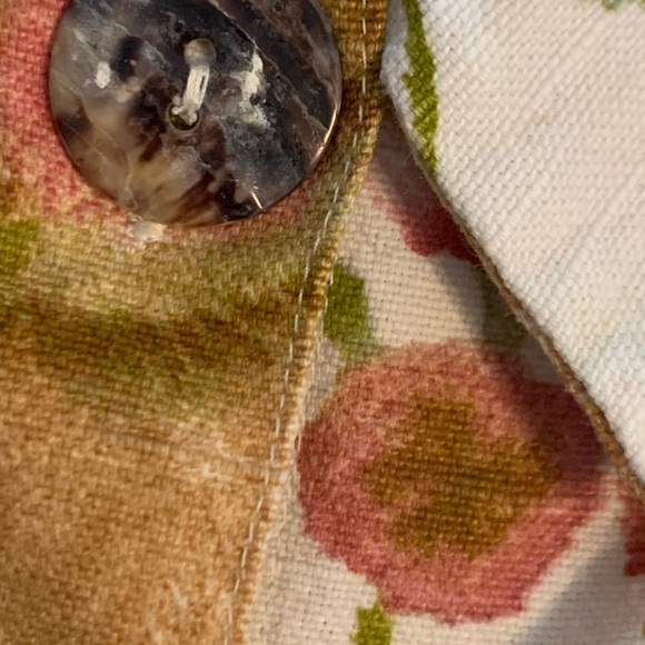 Sz 14/16 90’s Vintage Watercolor Linen Blend top - Picture 11 of 12